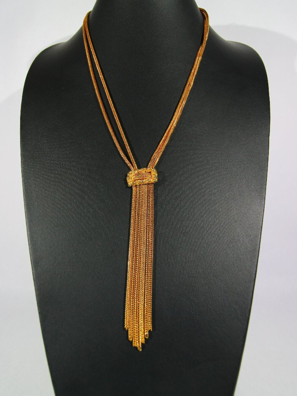 Vintage Rare Mid-Century Pennino Gold Plated Snake Necklace